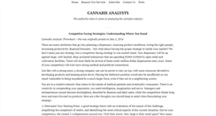 Desktop Screenshot of cannabisanalysts.com